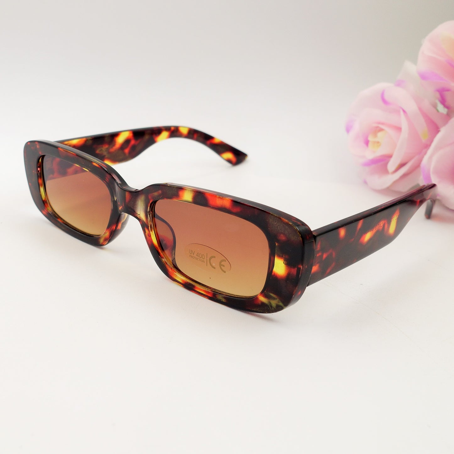 RUTH - Occhiali da sole rettangolare UV400 con custodia
