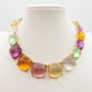 MERYL - Big Stones - Collier in resina rainbow