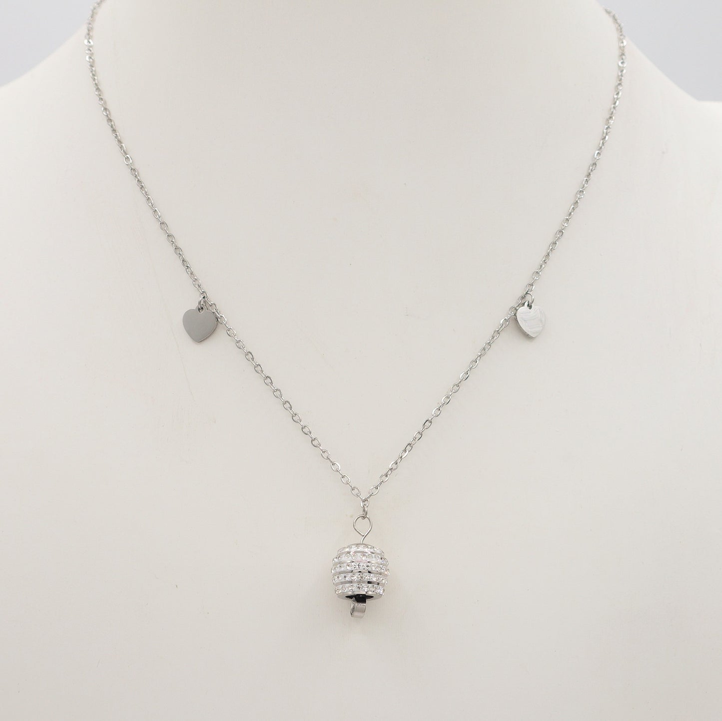 TINKERBELL SHINE - ACCIAIO INOSSIDABILE- Collana con pendente campanella zirconata