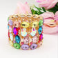 SAMANTHA Double - Bracciale elasticizzato con Zirconi e pietre sfaccettate