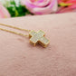 PHOEBE small - ACCIAIO INOSSIDABILE- Collana con pendente croce in cubic zirconia