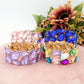 KRISTIN - Bracciale elasticizzato con pietre sfaccettate