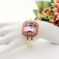 MELISSA - Bracciale manetta con maxi pietra e cubic zirconia