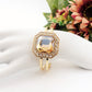 MELISSA - Bracciale manetta con maxi pietra e cubic zirconia