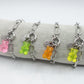 WINONA ~ ACCIAIO INOSSIDABILE Bracciale catena + timone e Teddy colorato