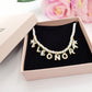 CHOKER Perle colours Con Nome personalizzato in Acciaio Inox