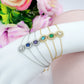 KATE ~ Bracciale in ACCIAIO INOSSIDABILE con cubic zirconia