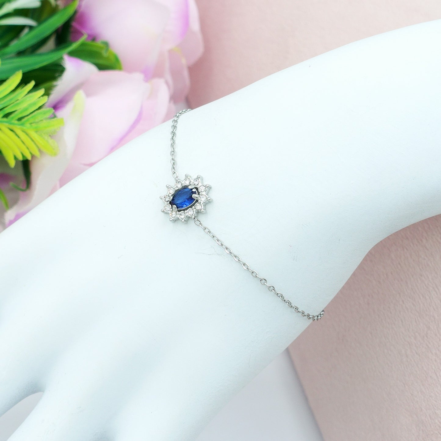 KATE ~ Bracciale in ACCIAIO INOSSIDABILE con cubic zirconia