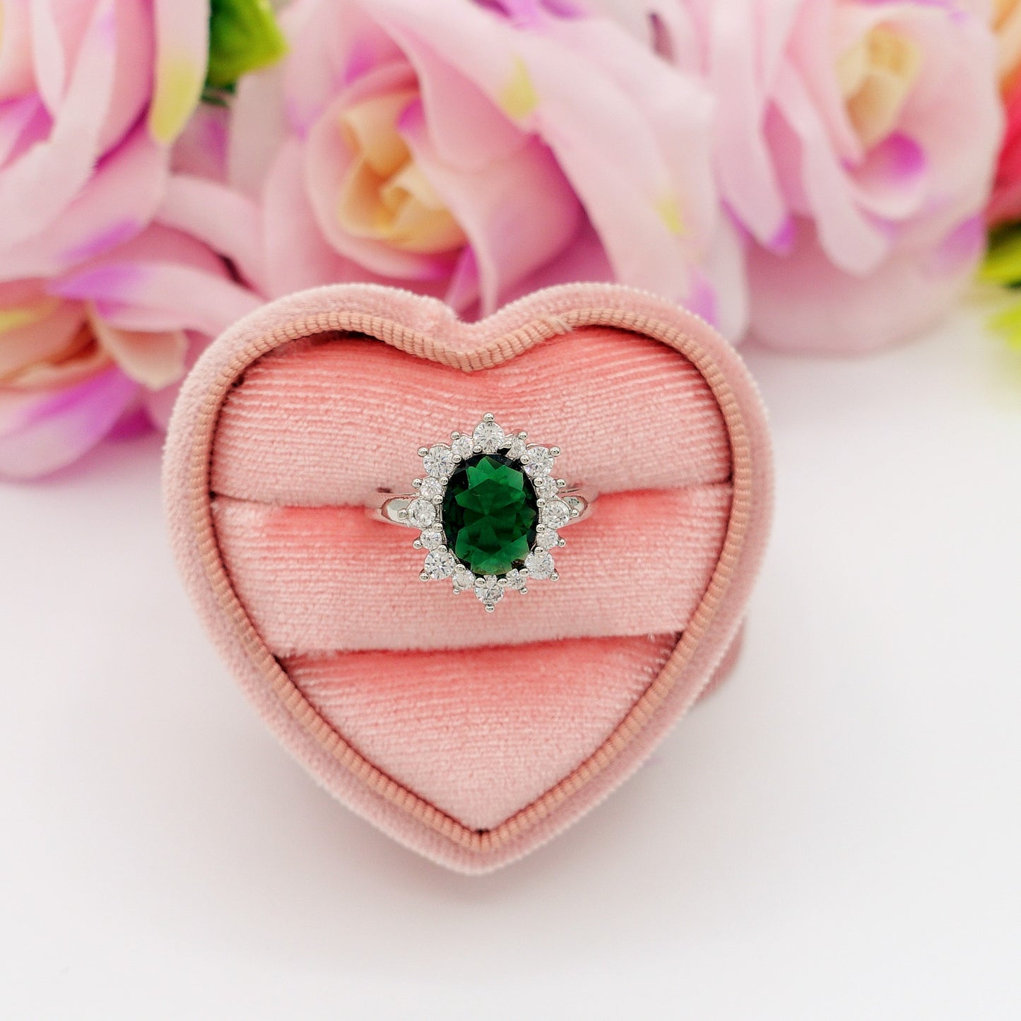 KATE ~ XL ~ Anello regolabile con cubic zirconia a forma di OVALE
