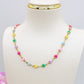 TAHITI~ Collana ACCIAIO INOSSIDABILE con cuori smaltati