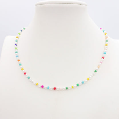 MILOS - Collana Perline Rainbow in Acciaio INOSSIDABILE