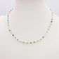 MILOS - Collana Perline Rainbow in Acciaio INOSSIDABILE
