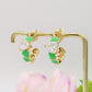 CLAIRE hoops COLOURS - PAIO Orecchini a cerchio con cuoricini bombè smaltati e Cubic Zirconia a forma di cuore