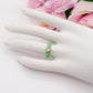 CLAIRE COLOURS - Anello con cuoricini bombè smaltati e Cubic Zirconia a forma di cuore