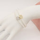 REBECCA HEART - Bracciale perle con cuore zirconato