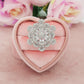 CAMELIA CRYSTAL RING - XL - Anello regolabile con fiore zirconato in Cubic Zirconia