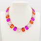 MARGOT SUNSET - LIMITED EDITION - SET COLLIER E BRACCIALE  con pietre sfaccettate