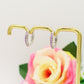 ANASTASIA - Orecchini mini cerchi zirconati RAINBOW