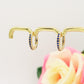 ANASTASIA - Orecchini mini cerchi zirconati RAINBOW