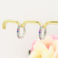 ANASTASIA - Orecchini mini cerchi zirconati RAINBOW