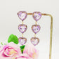 ARIEL HEARTS - Orecchini con pietre sfaccettate