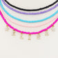 CHOKER Perle colours Con Nome personalizzato in Acciaio Inox
