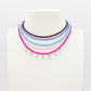 CHOKER Perle colours Con Nome personalizzato in Acciaio Inox