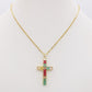 ANNETTE - ACCIAIO INOSSIDABILE- Collana con pendente croce in cubic zirconia