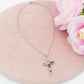 ANNETTE - ACCIAIO INOSSIDABILE- Collana con pendente croce in cubic zirconia