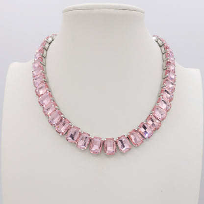 MARGOT  - ACCIAIO inossidabile- collier con pietre sfaccettate