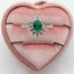 KATE ~ 8 COLORI - Anello regolabile con cubic zirconia a forma di OVALE