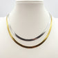 ELEONOR ~ choker in ACCIAIO INOSSIDABILE catena snake piatta
