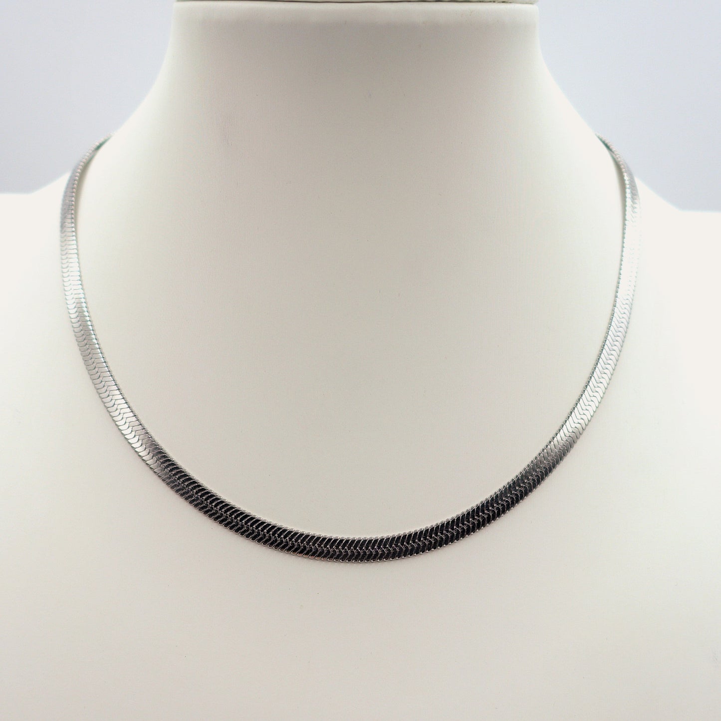 ELEONOR ~ choker in ACCIAIO INOSSIDABILE catena snake piatta