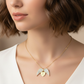 ANGEL HEART ~ ACCIAIO inossidabile - Collana ciondolo ali zirconate apribili con incisione PERSONALIZZATA