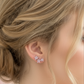 MILLIE ~ Orecchini flowers con cubic zirconia