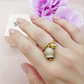 TINKERBELL SHINE ~ Anello campanella zirconata in ACCIAIO inossidabile con cubic zirconia