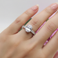 MERCURY ~ Anello con maxi goccia in ACCIAIO INOSSIDABILE con Cubic ZIRCONIA