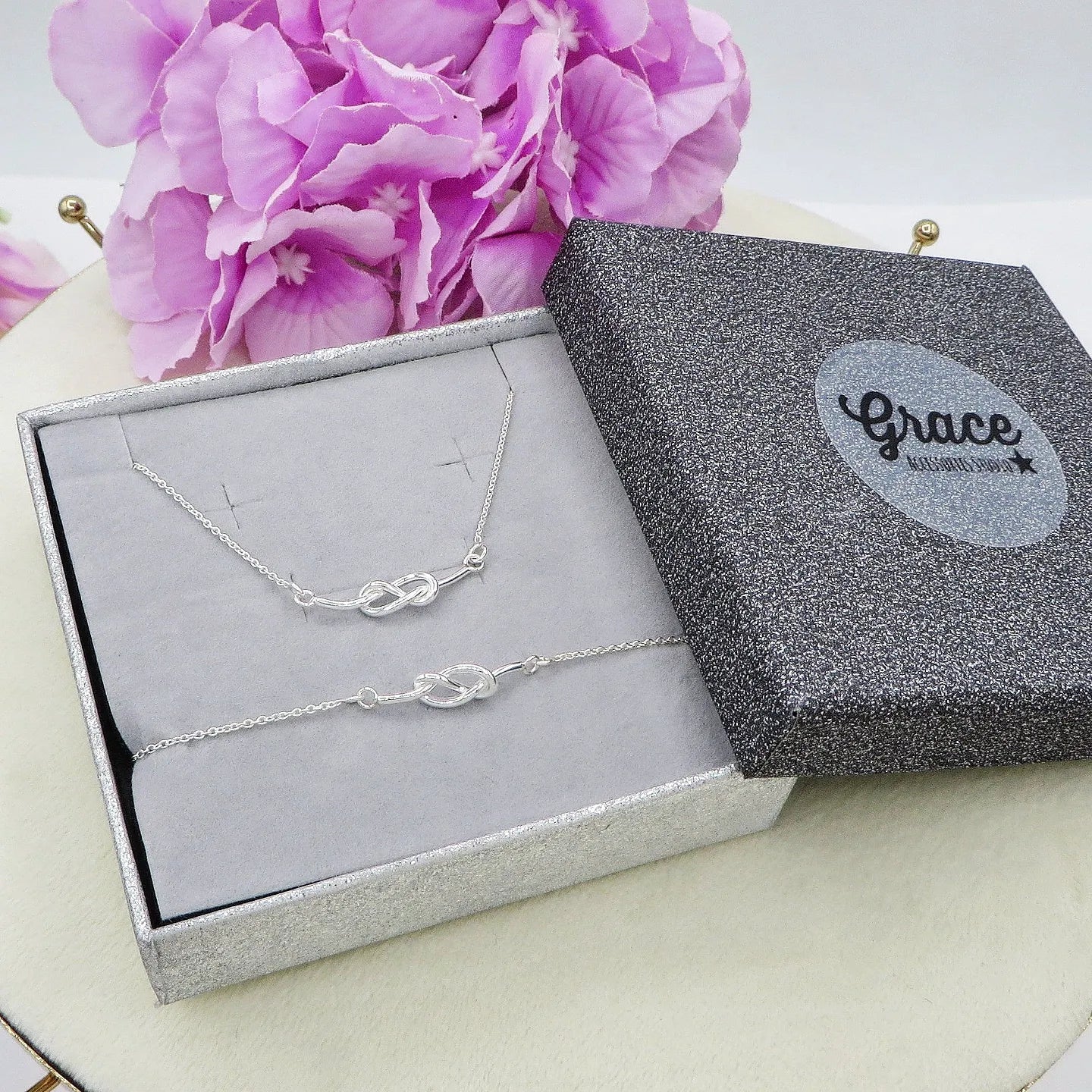 ALBA ~ ARGENTO 925 ~ BRACCIALE con nodo
