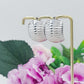 ANNABELLE rigati new style - ACCIAIO INOSSIDABILE ~ Paio Orecchini bottone vintage