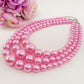 TRIPLE MAXI PEARLS  - Collana tripla perle - 5  VARIANTI COLORE
