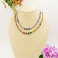 DELILAH RAINBOW ~ ACCIAIO INOSSIDABILE -Collana tennis in cubic zirconia rotondi