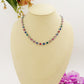 DELILAH RAINBOW ~ ACCIAIO INOSSIDABILE -Collana tennis in cubic zirconia rotondi