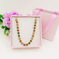 DELILAH RAINBOW ~ ACCIAIO INOSSIDABILE -Collana tennis in cubic zirconia rotondi