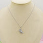 THEA CRYSTAL - ACCIAIO INOSSIDABILE- collana con pendente orsetto in cubic zirconia