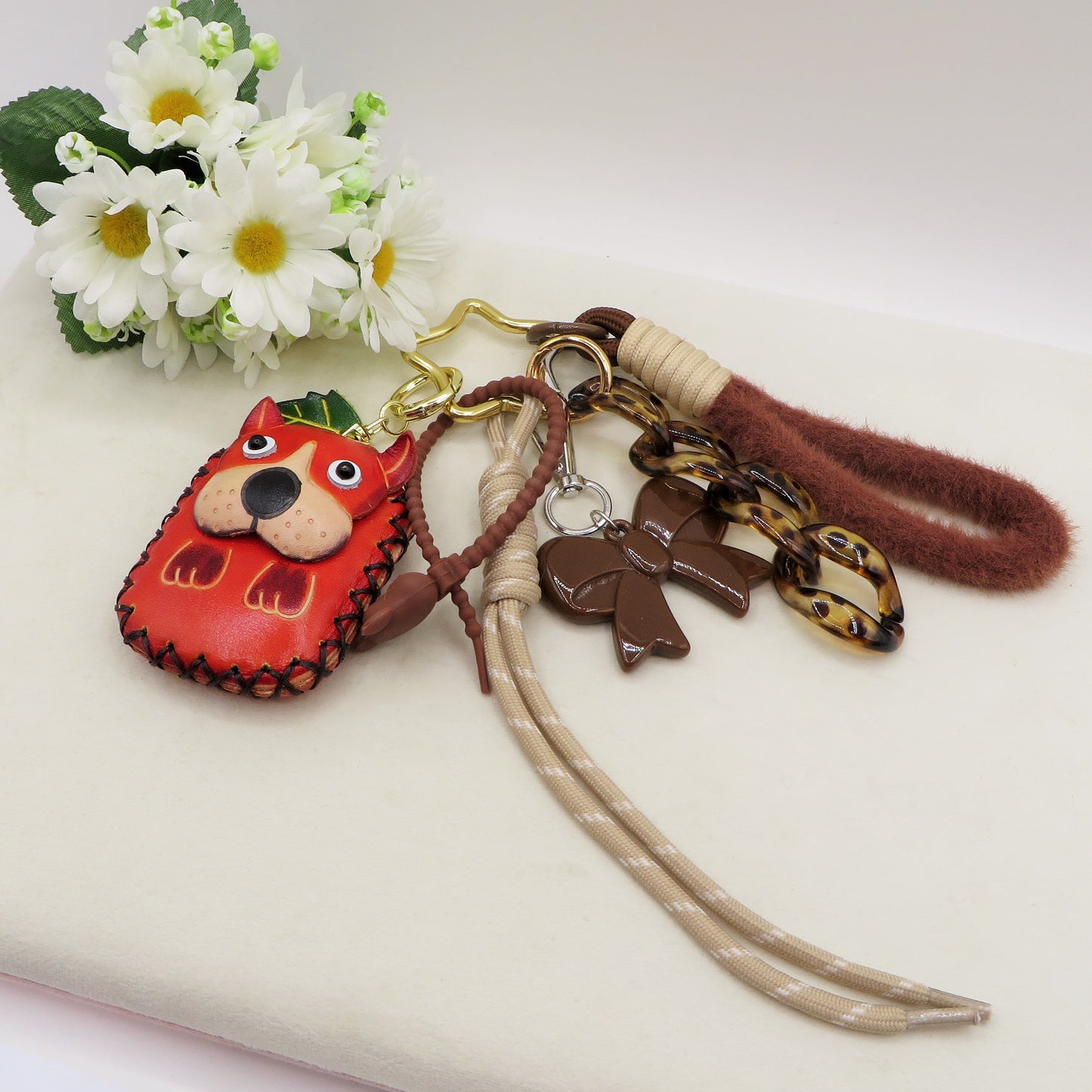 FLUFFY BOW - PORTACHIAVI CHARMS PER BORSA