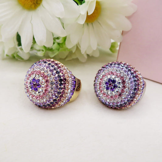 LIZA - Cocktail ring regolabile con cubic zirconia