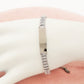 JULIANNE targhetta  - BRACCIALE Tennis in acciaio inossidabile con Cubic Zirconia Taglio baguette