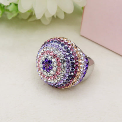 LIZA - Cocktail ring regolabile con cubic zirconia