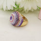 LIZA - Cocktail ring regolabile con cubic zirconia