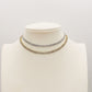 BELLATRIX ~ Tennis Choker doppio girocollo in ACCIAIO INOSSIDABILE con cubic zirconia